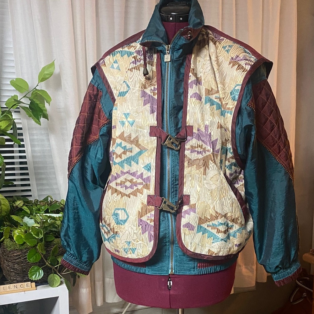 Colorful Geometric Women's Bomber Jacket